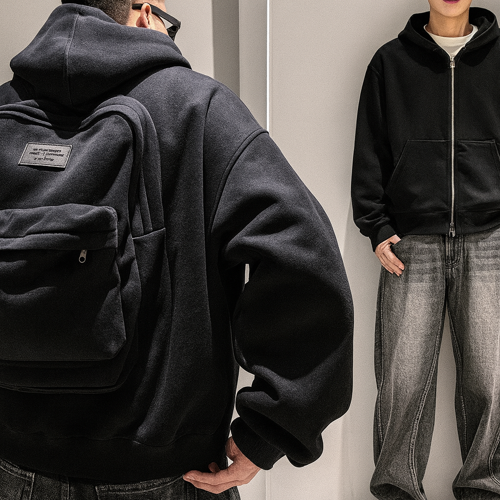 Hoodtrip™ – Der erste Hoodie der Welt, der gleichzeitig dein Handgepäck ist.