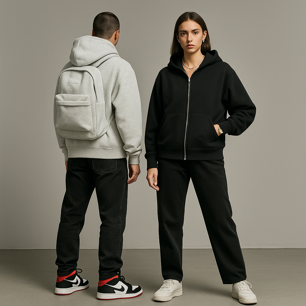 Hoodtrip™ – Der erste Hoodie der Welt, der gleichzeitig dein Handgepäck ist.
